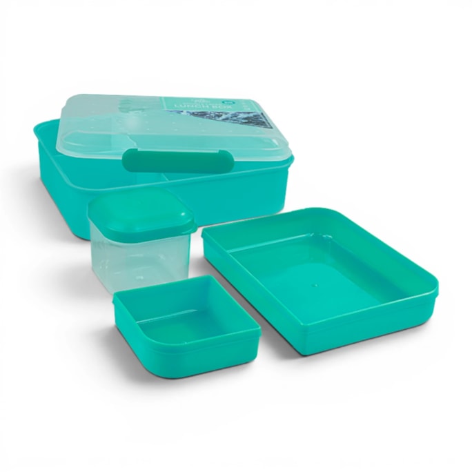 Wholesale Sectioned Double Layer Lunch Box With Sauce Pot 1500ml | Wholesale Direct