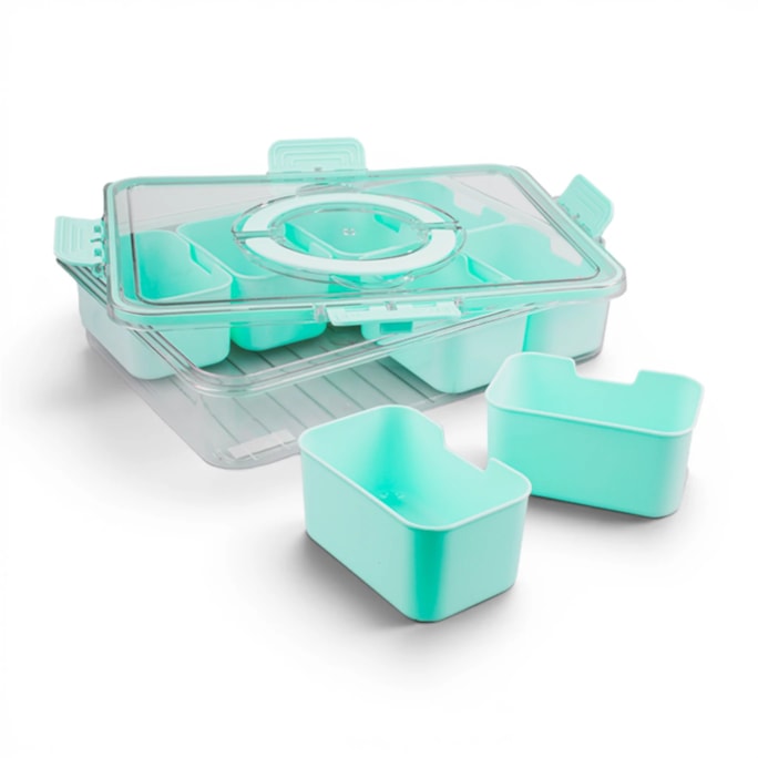 Wholesale 8 Compartment Snack Box With Handle | Wholesale Direct
