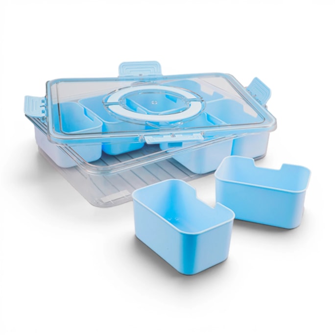 Wholesale 8 Compartment Snack Box With Handle | Wholesale Direct