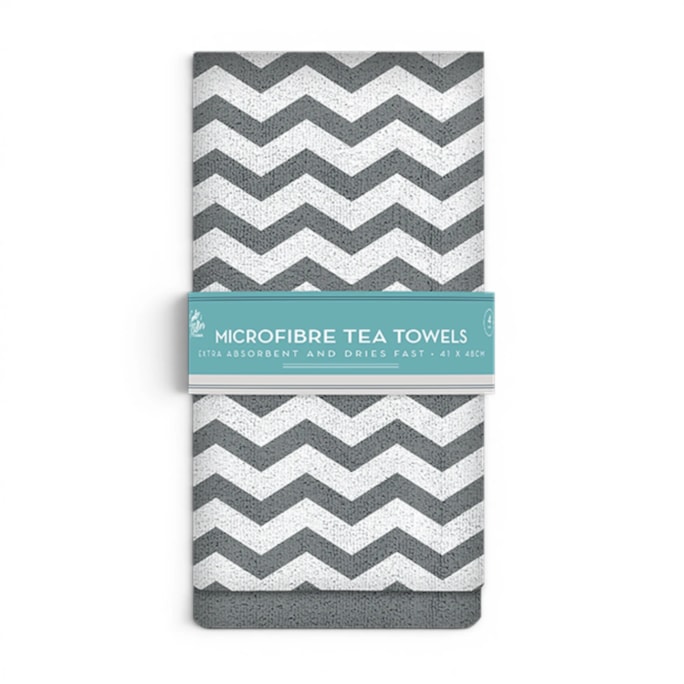 Wholesale Microfibre Tea Towels 4pk | Wholesale Direct Wholesale Microfibre Tea Towels 4pk | Wholesale Direct