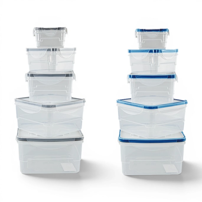 Wholesale Clip Lock Lid Food Containers 5pk | Wholesale Direct