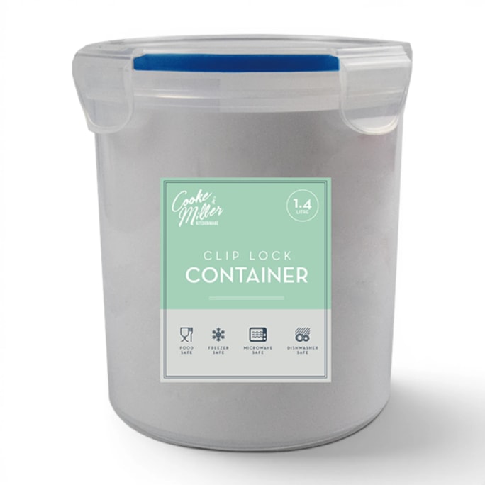 Wholesale Clip Lock Round Container 1400ml | Wholesale Direct