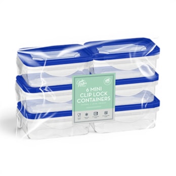 Wholesale Rectangle Clip Lock Container 200ml 6pk | Wholesale Direct Wholesale Rectangle Clip Lock Container 200ml 6pk | Wholesale Direct