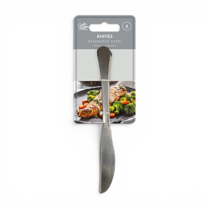Wholesale Stainless Steel Knives 4pk | Wholesale Direct