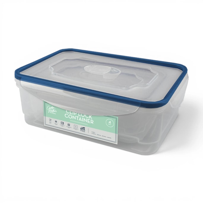 Wholesale Clip Lock Food Containers 4pk | Wholesale Direct