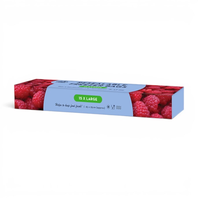 Wholesale Resealable Freezer Bags 15pk CDU | Wholesale Direct