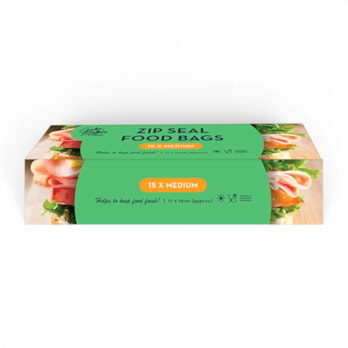 Wholesale Slide Zip Food Bags 15pk CDU | Wholesale Direct Wholesale Slide Zip Food Bags 15pk CDU | Wholesale Direct