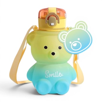 Wholesale Frosted Plastic Ombre Bear Bottle 725ML | Wholesale Direct