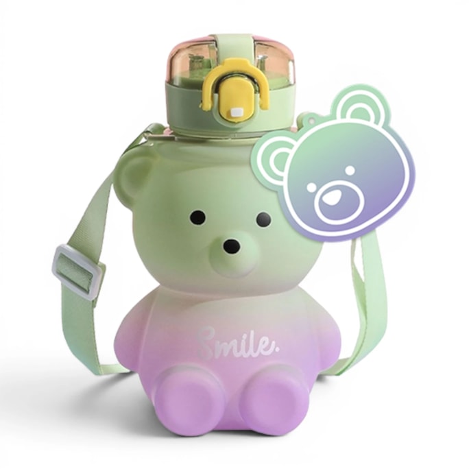 Wholesale Frosted Plastic Ombre Bear Bottle 725ML | Wholesale Direct