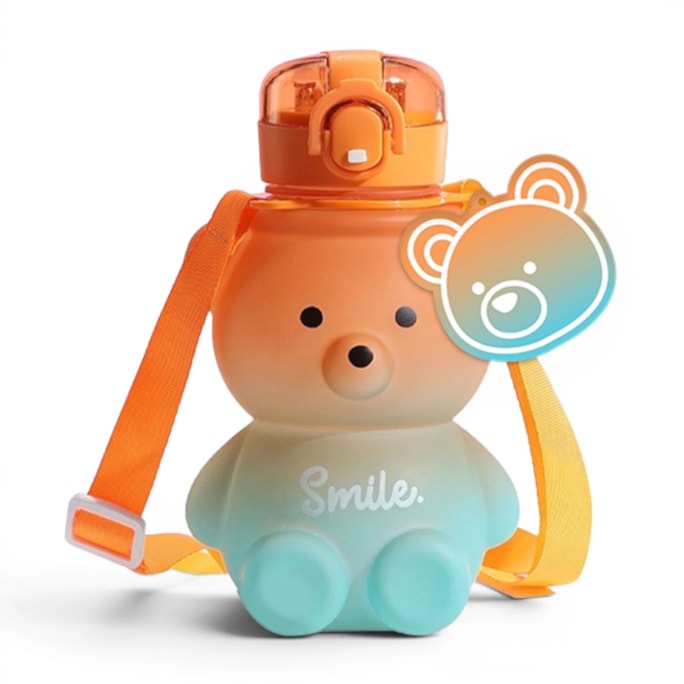 Wholesale Frosted Plastic Ombre Bear Bottle 725ML | Wholesale Direct