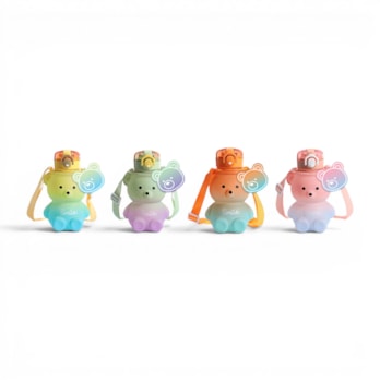 Wholesale Frosted Plastic Ombre Bear Bottle 725ML | Wholesale Direct