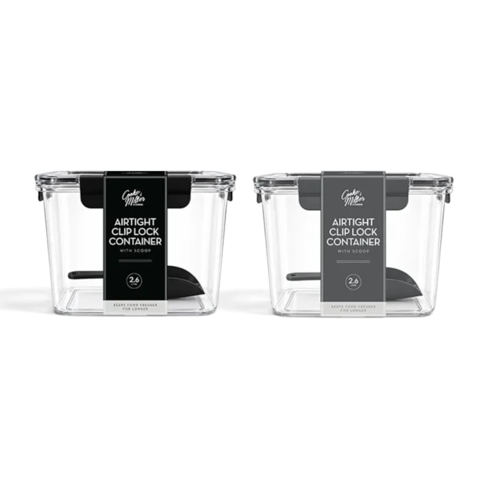 Wholesale Airtight Clip Lock Container with Scoop 2.6L | Wholesale Direct