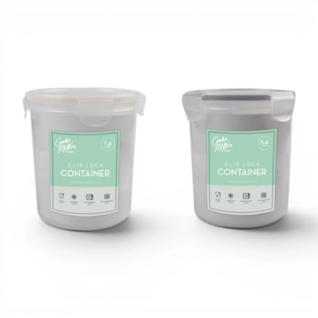 Wholesale Clip lock Round Container 1400ml | Wholesale Direct