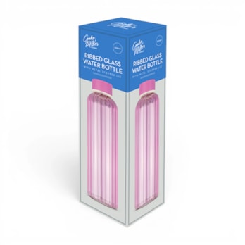 Wholesale Ribbed Glass Water Bottle 500ml | Wholesale Direct