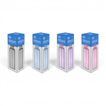 Wholesale Ribbed Glass Water Bottle 500ml | Wholesale Direct