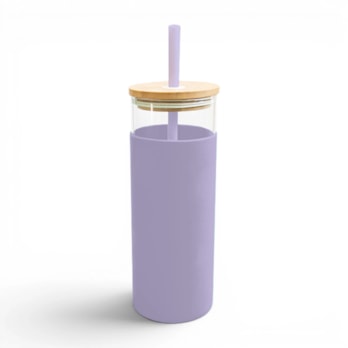 Wholesale Pastel Glass Bottle With Straw 500ml | Wholesale Direct