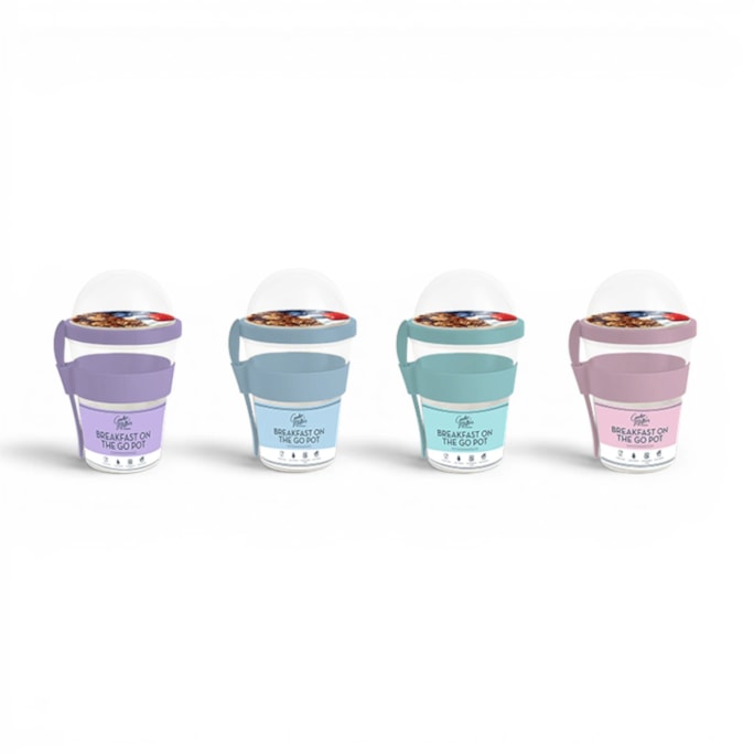 Wholesale Pastel Breakfast On The Go Pot | Wholesale Direct Wholesale Pastel Breakfast On The Go Pot | Wholesale Direct