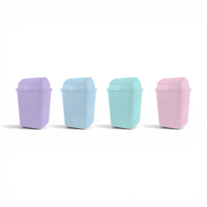 Wholesale Pastel Plastic Swing Top Bin | Wholesale Direct