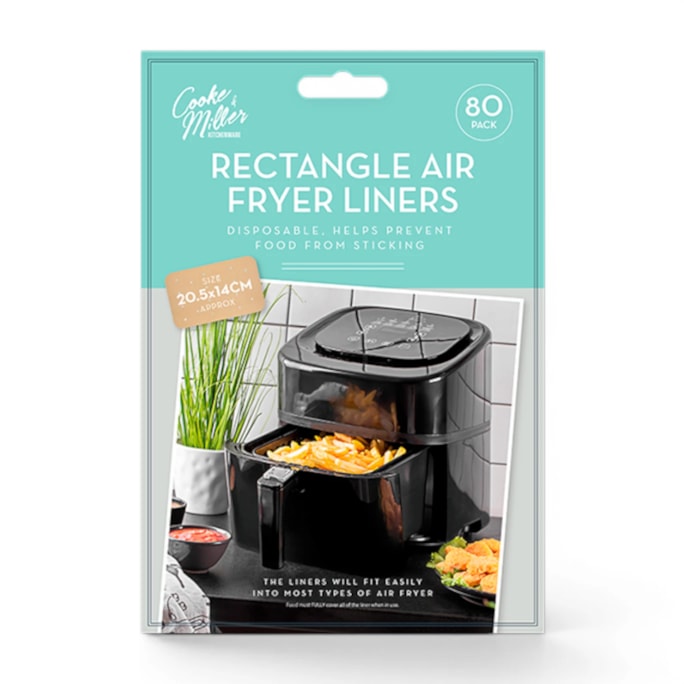 Wholesale Air Fryer Sheets Rectangle 14 x 20.5cm 80pk | Wholesale Direct