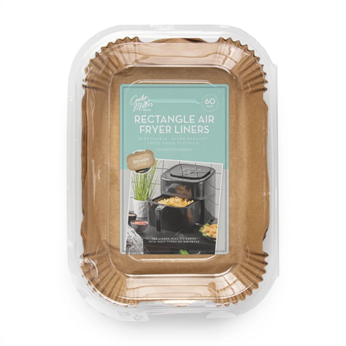 Wholesale Air Fryer Liners Rectangle 20 x 14cm 60pk | Wholesale Direct