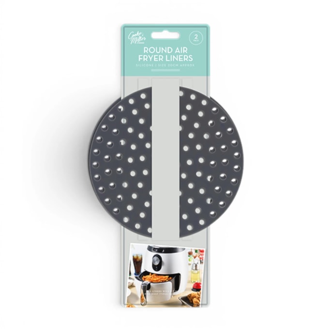 Wholesale Air Fryer Non Stick Reusable Round Liners Dia. 20cm 2pk | Wholesale Direct