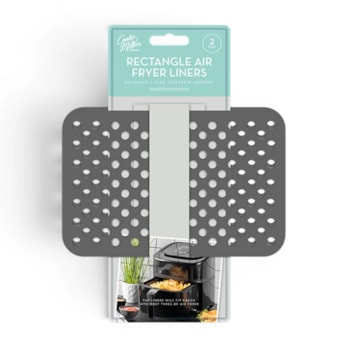 Wholesale Air Fryer Non Stick Reusable Rectangle Liners 20 x 14cm 2pk | Wholesale Direct