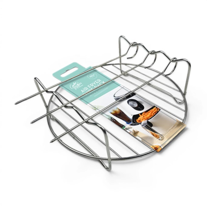 Wholesale Air Fryer Wire Rack With 3 Skewers Dia.19cm | Wholesale Direct