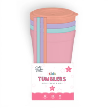 Wholesale Girls Tumblers with Straws and Lids 4pk | Wholesale Direct Wholesale Girls Tumblers with Straws and Lids 4pk | Wholesale Direct