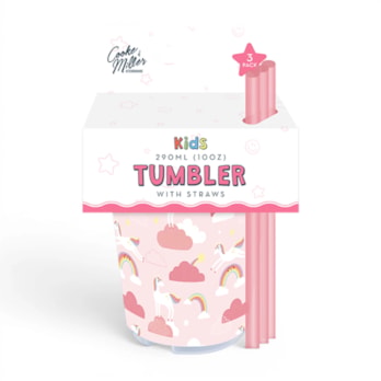 Wholesale Unicorn Tumbler with Straw 3pk | Wholesale Direct Wholesale Unicorn Tumbler with Straw 3pk | Wholesale Direct