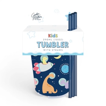 Wholesale Space Dinosaur Tumbler with Straw 3pk | Wholesale Direct