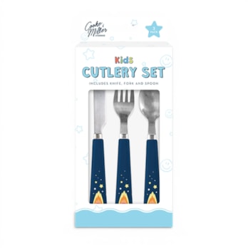Wholesale Space Dinosaur 3 Piece Cutlery Set CDU | Wholesale Direct