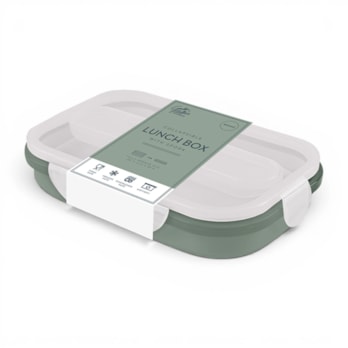 Wholesale Natural Collapsible Lunch Box With Spork | Wholesale Direct