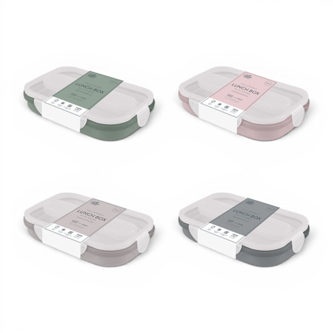 Wholesale Natural Collapsible Lunch Box With Spork | Wholesale Direct