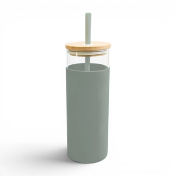 Wholesale Natural Glass Bottle With Straw 500ml | Wholesale Direct