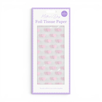 WholesaleFoil Heart Tissue Paper 3 Sheet | Wholesale Direct