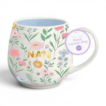 WholesaleNan Floral Ceramic Mug 440ml | Wholesale Direct