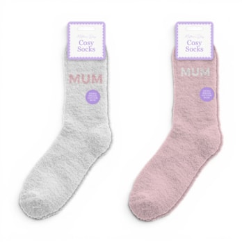 WholesaleMother's Day Embroidered Cosy Socks - 1 Pair | Wholesale Direct