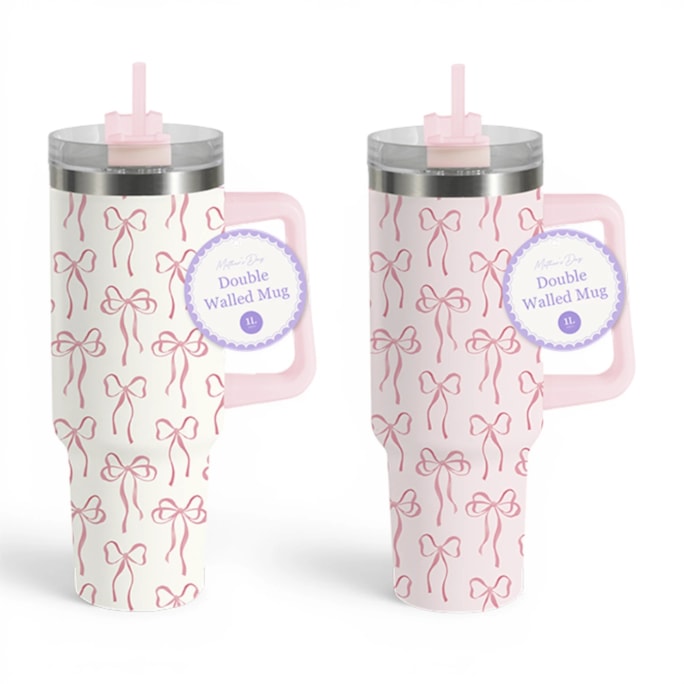 Wholesale Mother's Day Double Wall Mug with Handle 1L | Wholesale Direct