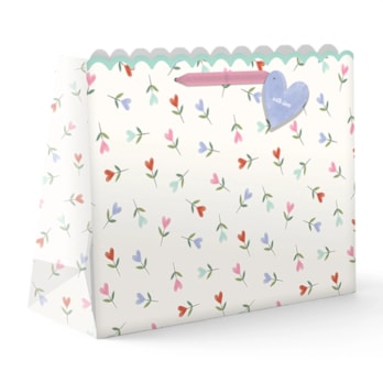 Wholesale Mother's Day Large Shopper Scalloped Edge Gift Bag | Wholesale Direct