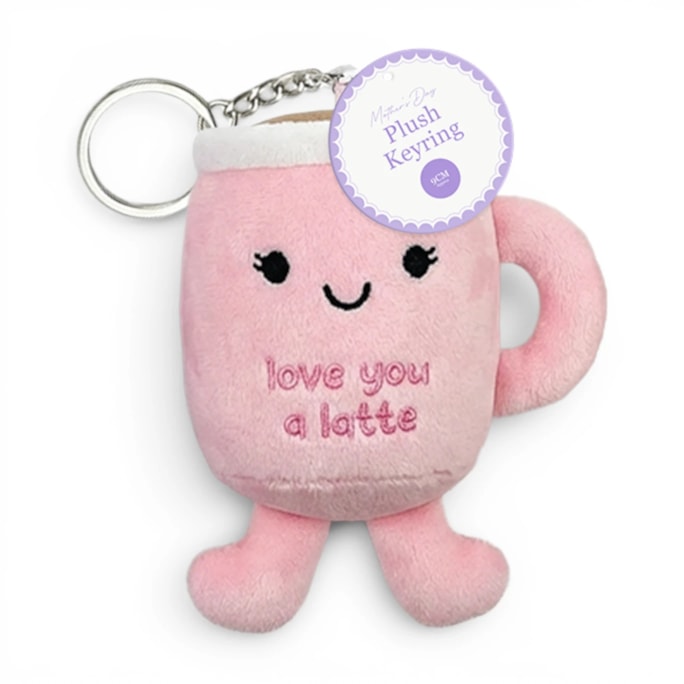 Wholesale Mothers Day Plush Keyring 9cm CDU | Wholesale Direct