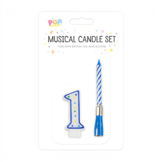Wholesale Musical candle holder 0-9 Pink & Blue | Wholesale Direct
