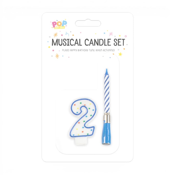 Wholesale Musical candle holder 0-9 Pink & Blue | Wholesale Direct