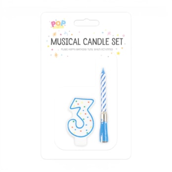 Wholesale Musical candle holder 0-9 Pink & Blue | Wholesale Direct