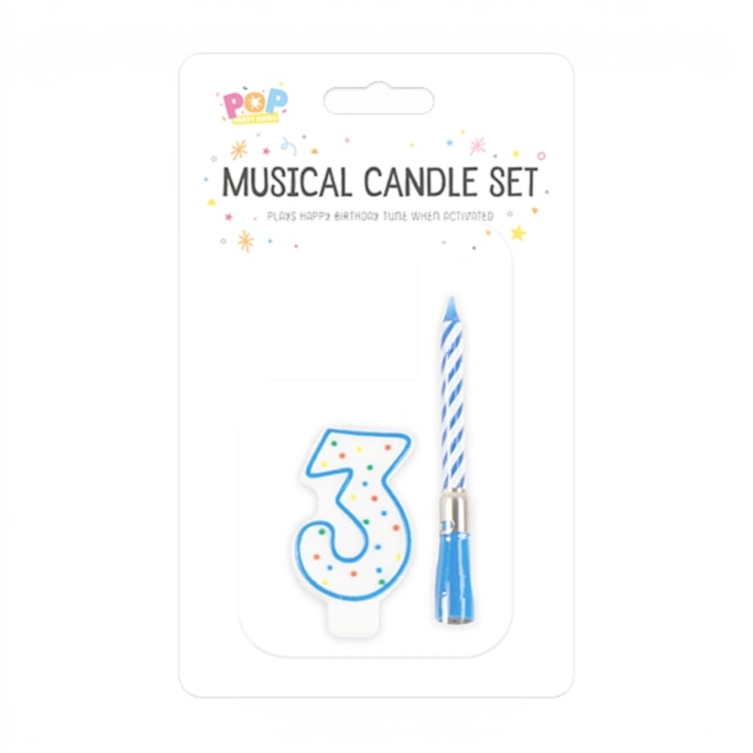 Wholesale Musical candle holder 0-9 Pink & Blue | Wholesale Direct