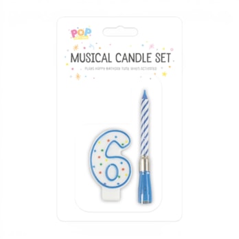 Wholesale Musical candle holder 0-9 Pink & Blue | Wholesale Direct