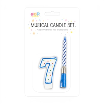 Wholesale Musical candle holder 0-9 Pink & Blue | Wholesale Direct