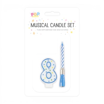 Wholesale Musical candle holder 0-9 Pink & Blue | Wholesale Direct