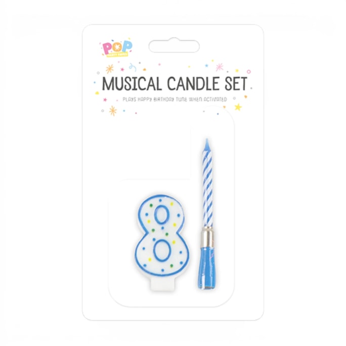 Wholesale Musical candle holder 0-9 Pink & Blue | Wholesale Direct