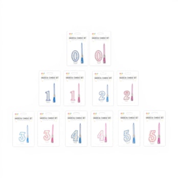 Wholesale Musical candle holder 0-9 Pink & Blue | Wholesale Direct