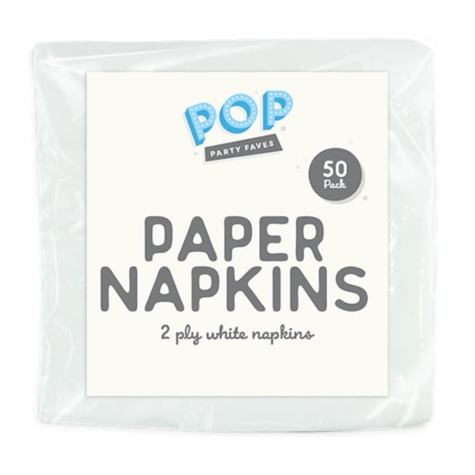Wholesale White Napkins 2ply 33x33cm 50pk | Wholesale Direct
